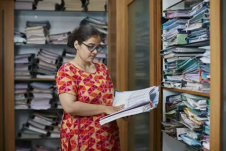 Life at PRSCA – records room